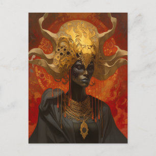 Queen Goddess Fantasy Art Postcard