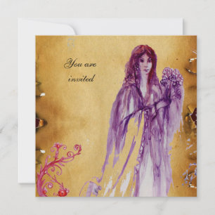 QUEEN GUINEVERE, Brown Parchment Invitation