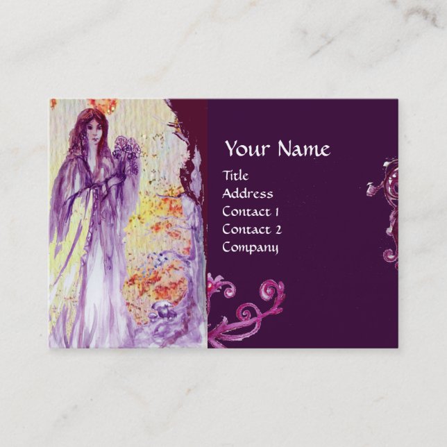 QUEEN GUINEVERE MONOGRAM BUSINESS CARD (Front)
