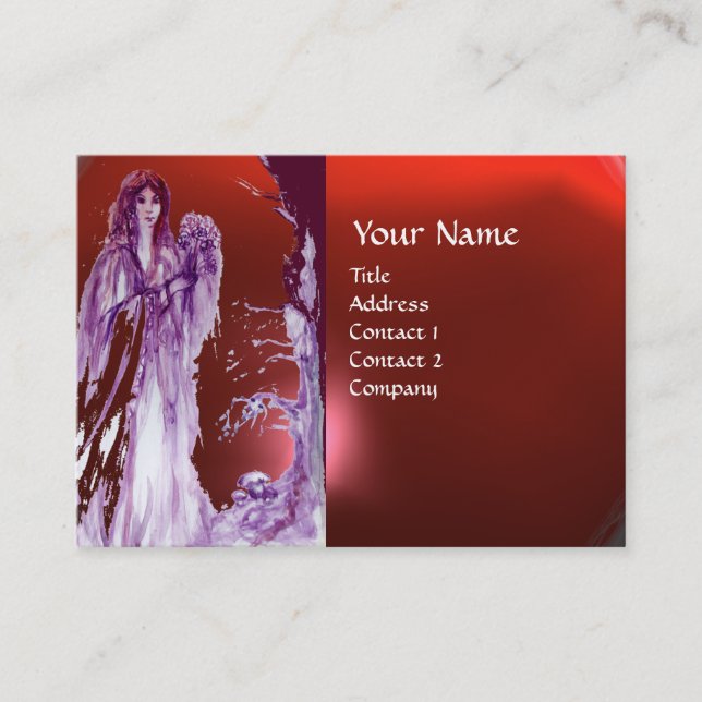 QUEEN GUINEVERE MONOGRAM BUSINESS CARD (Front)