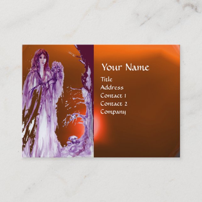 QUEEN GUINEVERE MONOGRAM BUSINESS CARD (Front)