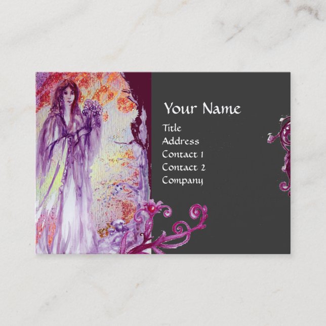 QUEEN GUINEVERE MONOGRAM BUSINESS CARD (Front)