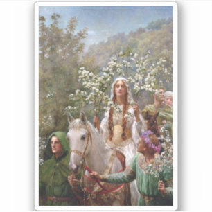 Queen Guinevere's Maying c. 1900 by John Collier