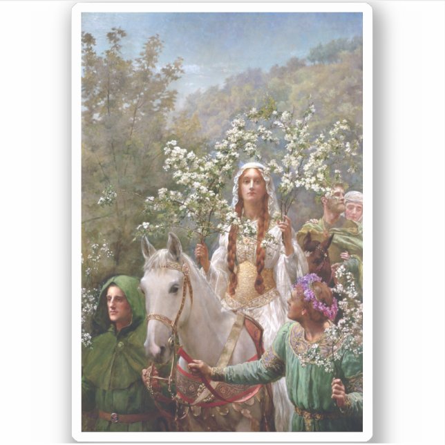 Queen Guinevere's Maying c. 1900 by John Collier (Front)
