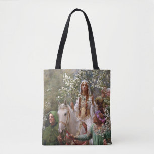 Queen Guinevere's Maying c. 1900 by John Collier Tote Bag