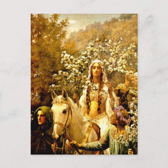 Queen Guinevere's Maying Postcard (Front)