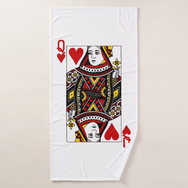 Queen heart  bath towel set (Bath Towel)