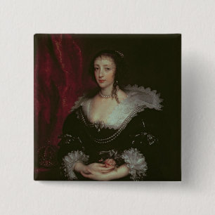 Queen Henrietta Maria 15 Cm Square Badge