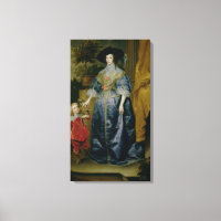 Queen Henrietta Maria and her dwarf