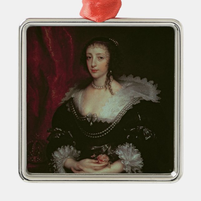 Queen Henrietta Maria Metal Tree Decoration (Front)
