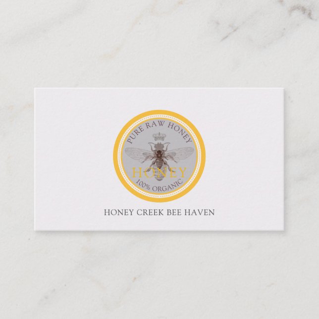 Queen Honey Bee Business Card (Front)