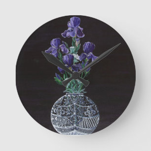Queen Iris's Lace Round Clock
