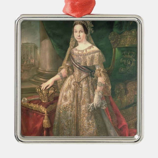 Queen Isabella II  1843 Metal Tree Decoration (Front)