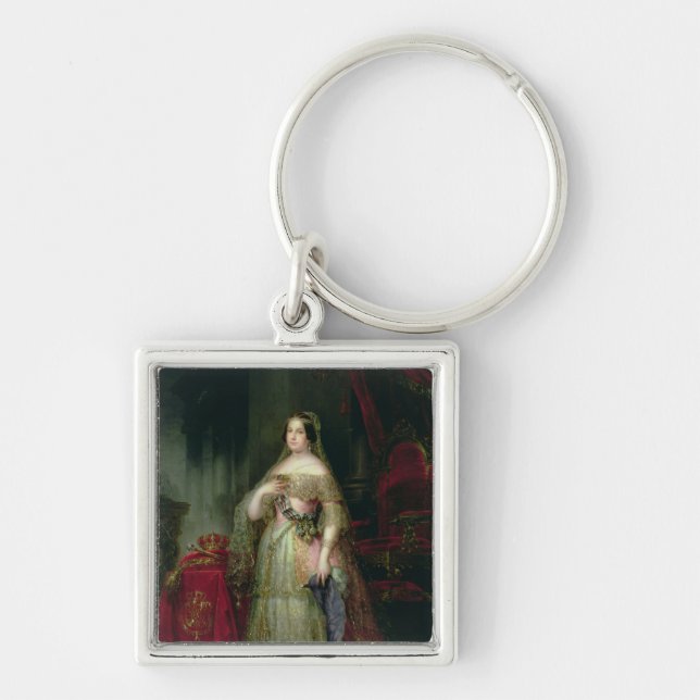 Queen Isabella II  of Spain Key Ring (Front)