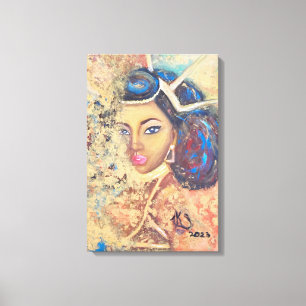 Queen Kaleila Oil Painting by Venus Leone Print