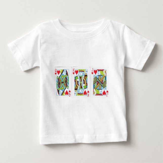 Queen,King,Jack of Hearts Baby T-Shirt (Front)