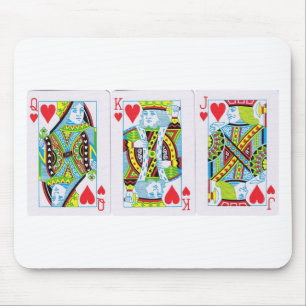 Queen,King,Jack of Hearts Mouse Pad