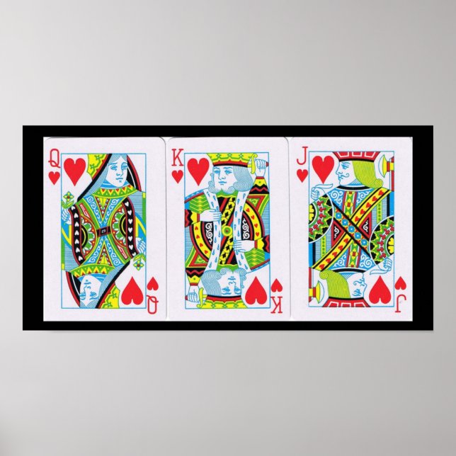 Queen,King,Jack of Hearts Poster (Front)