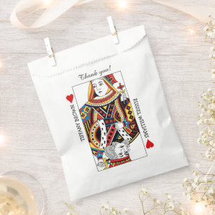 Queen & King of Hearts Wedding Favour Bags