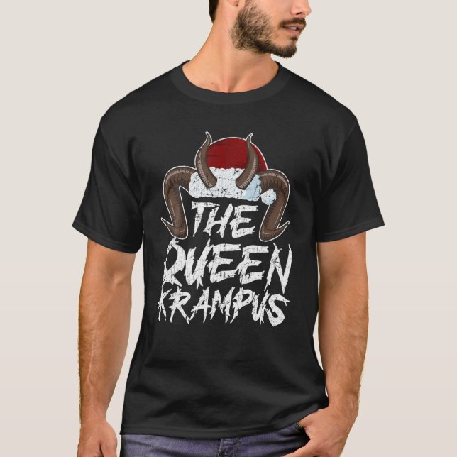 Queen Krampus I Family Christmas Pjs Matching Sets T-Shirt (Front)