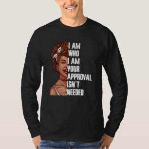 Queen Lady Curly Black Natural Afro African Americ T-Shirt
