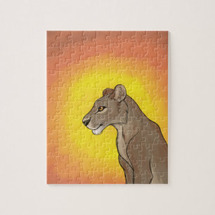 Queen Lioness Jigsaw Puzzle