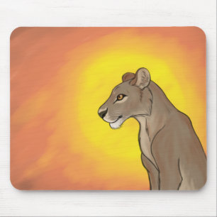Queen Lioness Mouse Pad