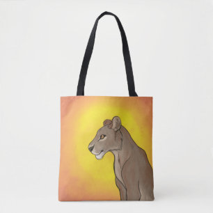 Queen Lioness Tote Bag