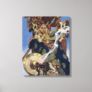 Queen Maeve Warrior Princess Fantasy Art Canvas Print