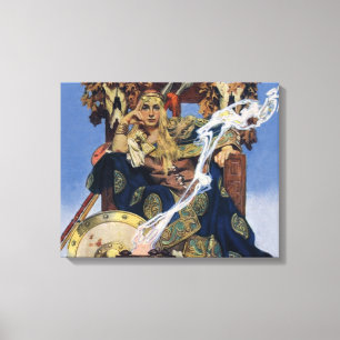 Queen Maeve Warrior Princess Fantasy Art Canvas Print