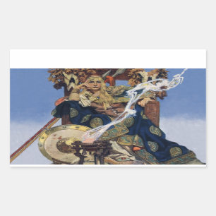 Queen Maeve Warrior Princess Fantasy Art Rectangular Sticker