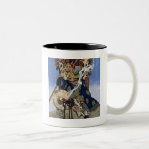 Queen Maeve Warrior Princess Fantasy Art Two-Tone Coffee Mug