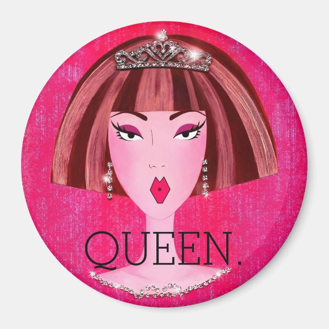 "QUEEN." MAGNET (Front)