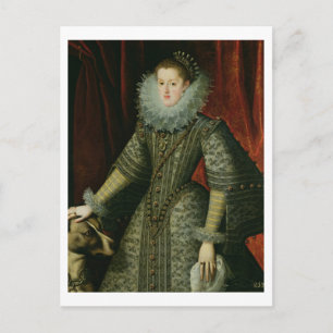 Queen Margarita of Austria, 1609 (oil on canvas) Postcard