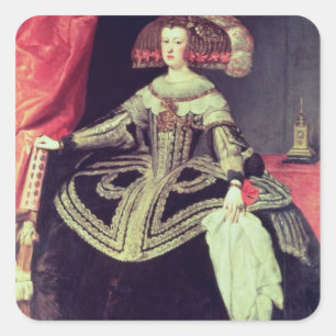 Queen Mariana of Austria  c.1653 Square Sticker