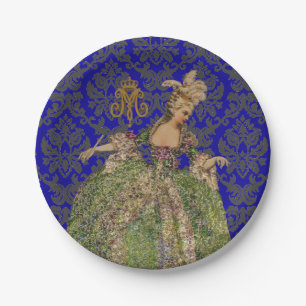 Queen Marie Antoinette COLOR & SIZE OPTIONS - Paper Plate