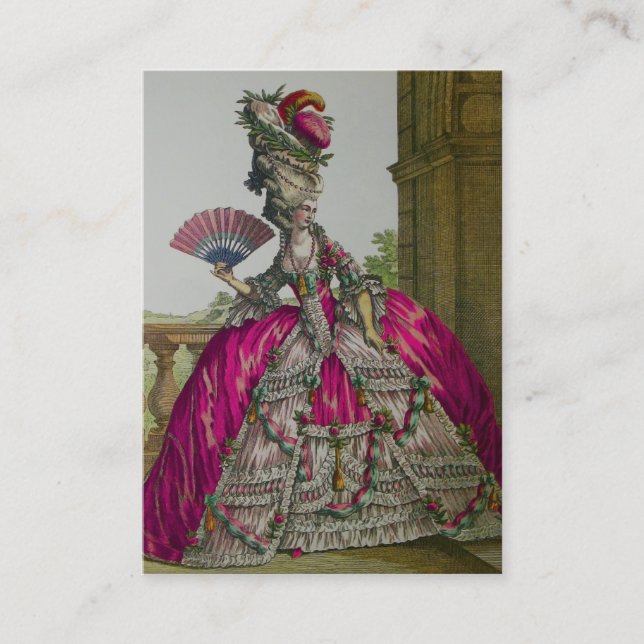 Queen Marie Antoinette (More Options) - Business Card (Front)