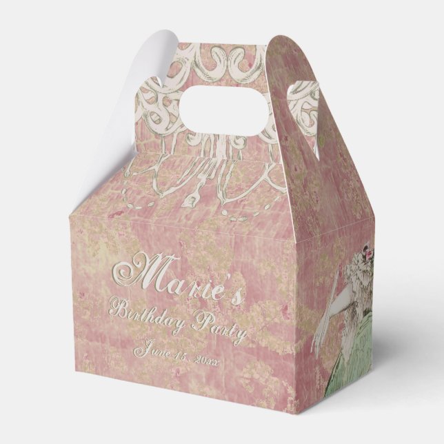 Queen Marie Antoinette (More Options) - Favour Box (Back Side)