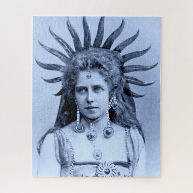 Queen Marie of Romania as the Sun Queen Jigsaw Puzzle (Vertical)