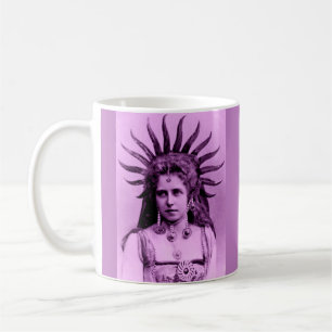 Queen Marie of Romania as the Sun Queen - lavender Coffee Mug