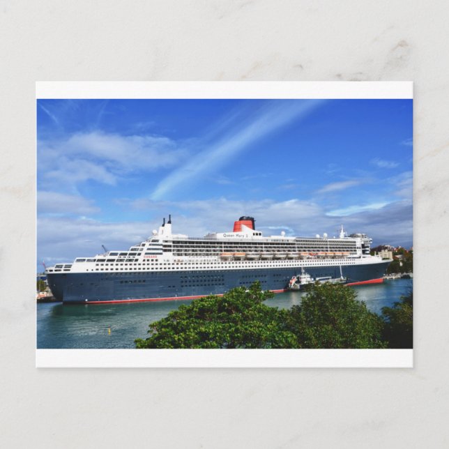 Queen Mary 2 Cruise Ship Postcard (Front)