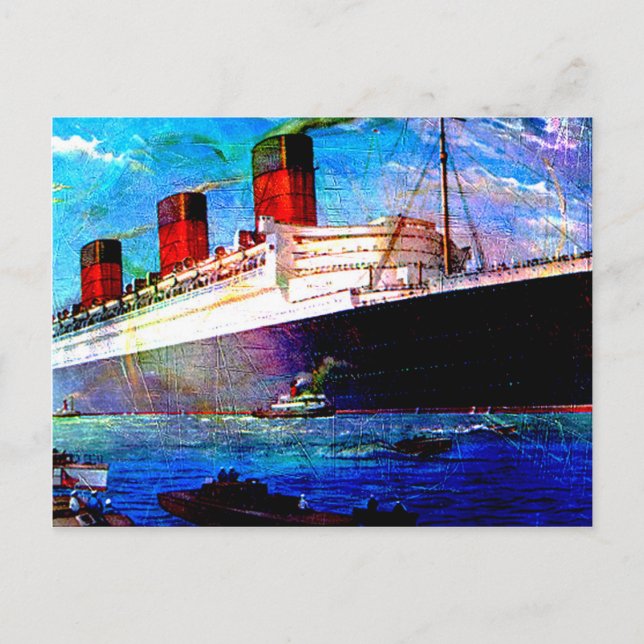 QUEEN MARY 2 POSTCARD (Front)