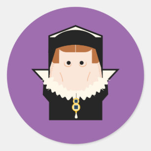 Queen Mary I Classic Round Sticker