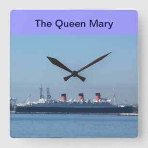 Queen Mary in Long Beach, California Wall Clock
