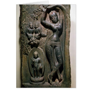 Queen Maya giving birth to the future Buddha