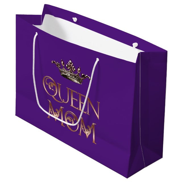 Queen Mum Large Gift Bag (Front Angled)