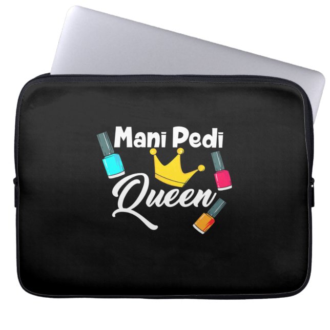 Queen Nail Artist Laptop Sleeve (Front)