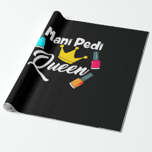 Queen Nail Artist Wrapping Paper