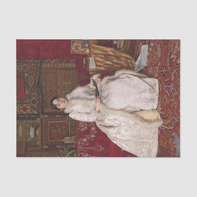 Queen Natalia Obrenovic of Serbia, Ures Predic Tissue Paper (Front)