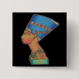 Queen Nefertiti 15 Cm Square Badge